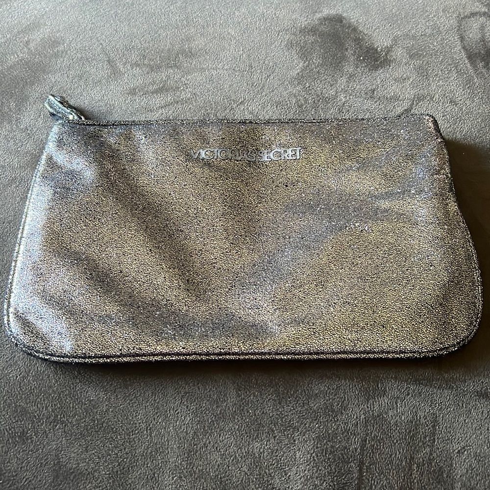 🌟 Victoria Secret Silver Large Clutch